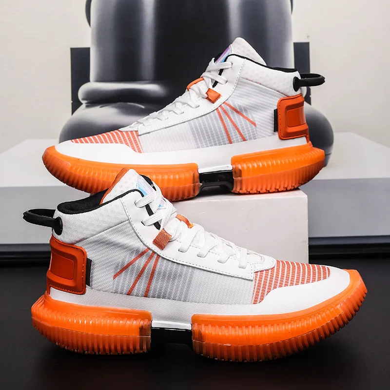 

Professional Basketball Shoes Man Original Sneakers Quality Brand Mens High Basketball Boots Sport Sneakers Women Trainers Shoes