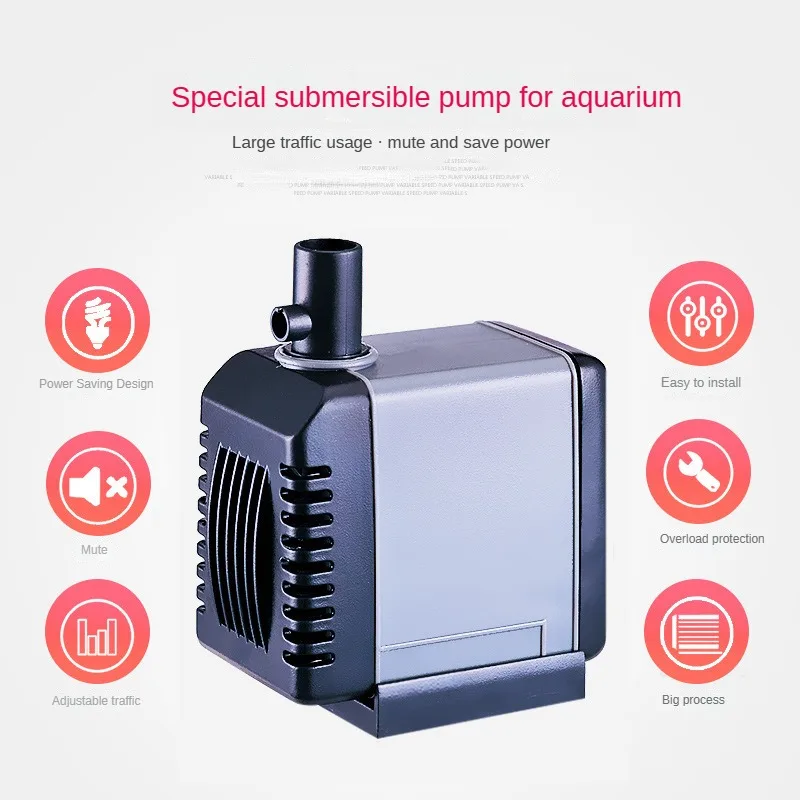 

Powerful and Quiet Water Pump for Fish Tank and Fountain Atman AT-301S 302S 303S 304S 305S 306S Aquarium Water Pump