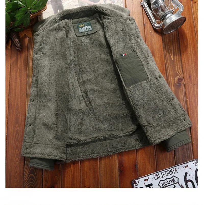 S642861f330124d87be0531c53a73107dH Top Thick Casual Cotton-padded Men Clothing Men's Cotton Winter Clothes Lapel Warmth Thick Down Jacket Youth Thick Down Jackets Mallzona