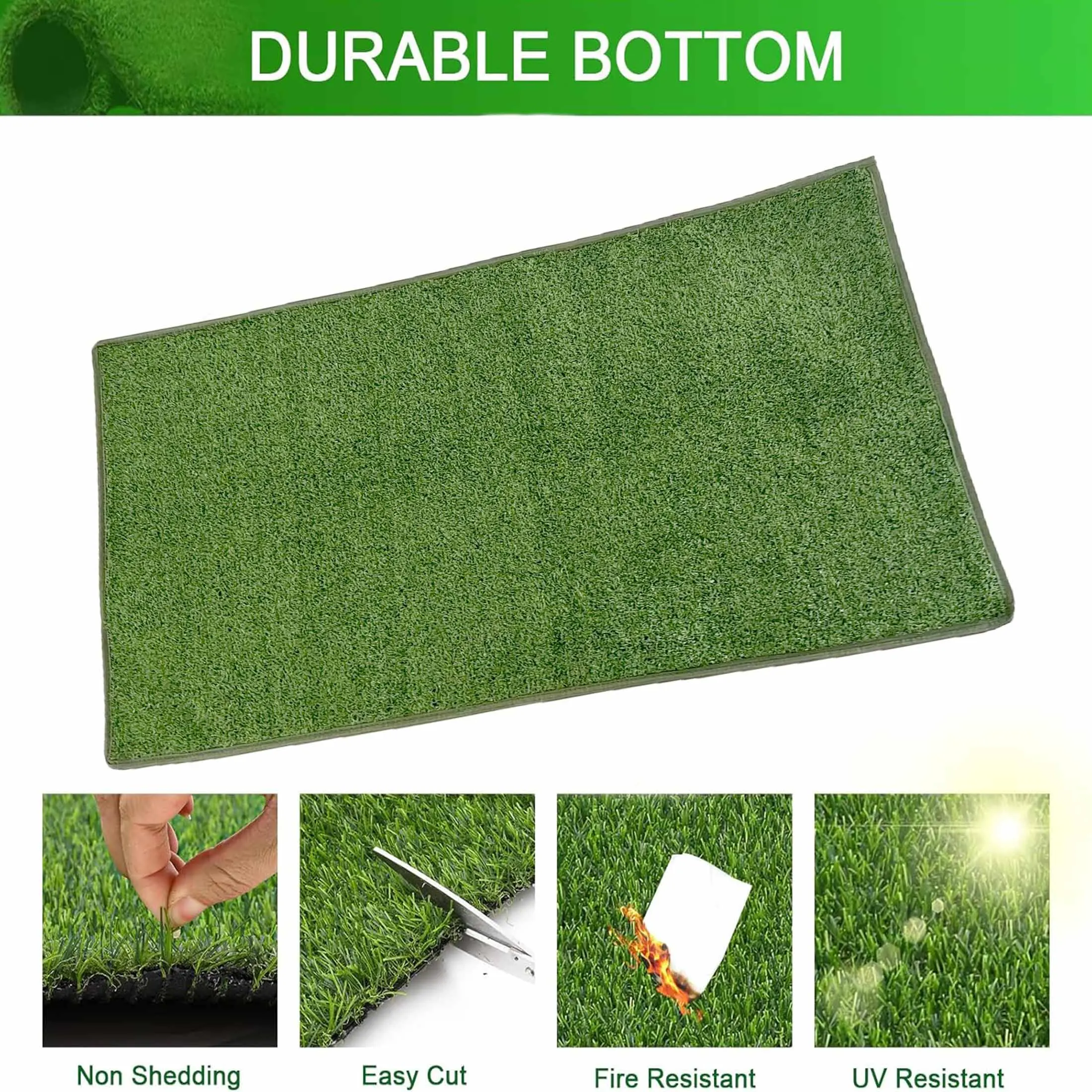 Artificial turf carpet mat, fake grass mat, reusable grass mat, suitable for dog toilet training indoor and outdoor