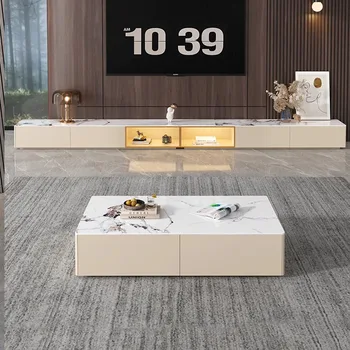 Porta TV estetico alla moda Porta TV premium di lusso minimalista di bellezza con cassetti Mobili per la casa europei Mobiletto Porta Tv