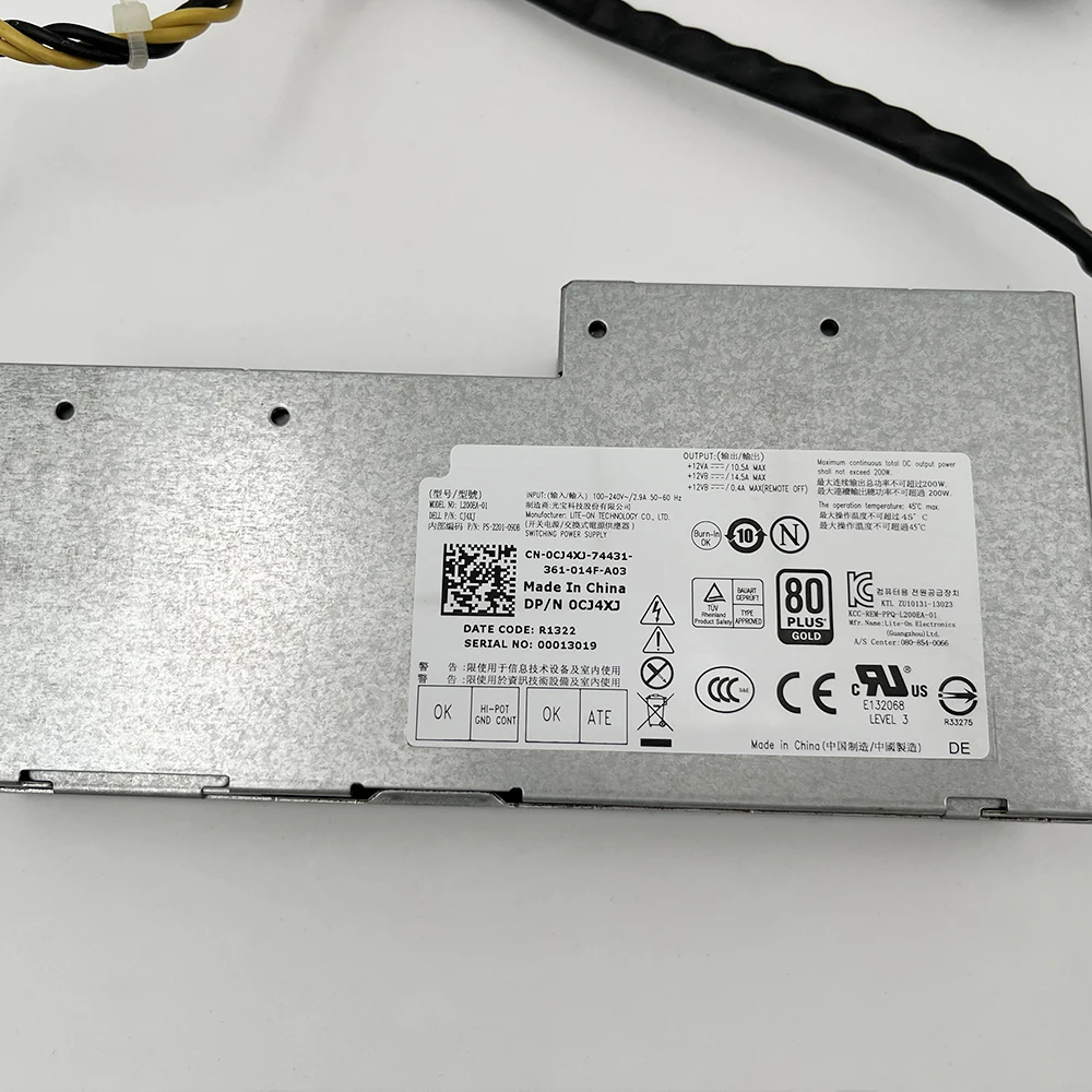 For Dell Aio OptiPlex 9010 9020 2330 200W Power Supply L200EA-01 0CJ4XJ 5 For Dell Aio OptiPlex 9010 9020 2330 200W Power Supply L200EA-01 0CJ4XJ - Image 3