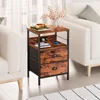 Nightstand Set of 2, Charging Station and USB Ports, Side Tables with 2 Fabric Drawers, Bedside Tables 6
