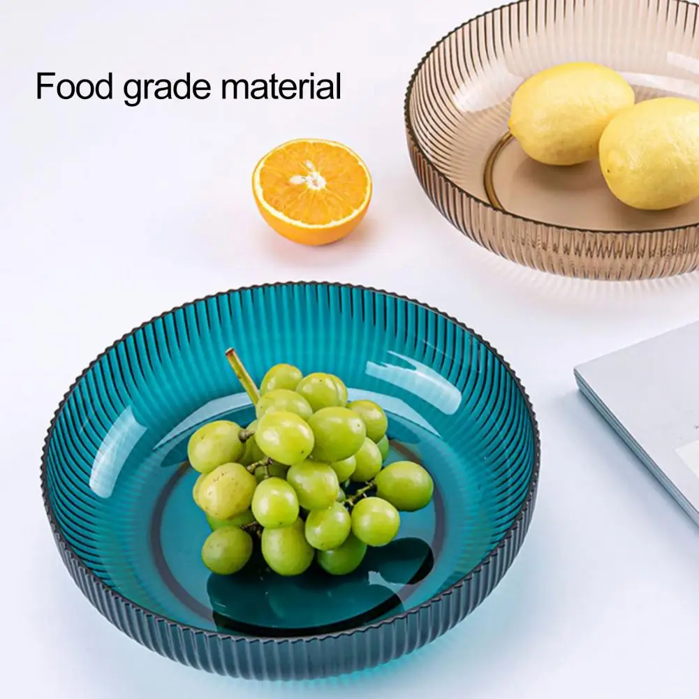 Salad Bowl Practical Snack Serving Plate Large Capacity Food Storage Tray Vegetable Fruit Plate Easy to Clean Fruit