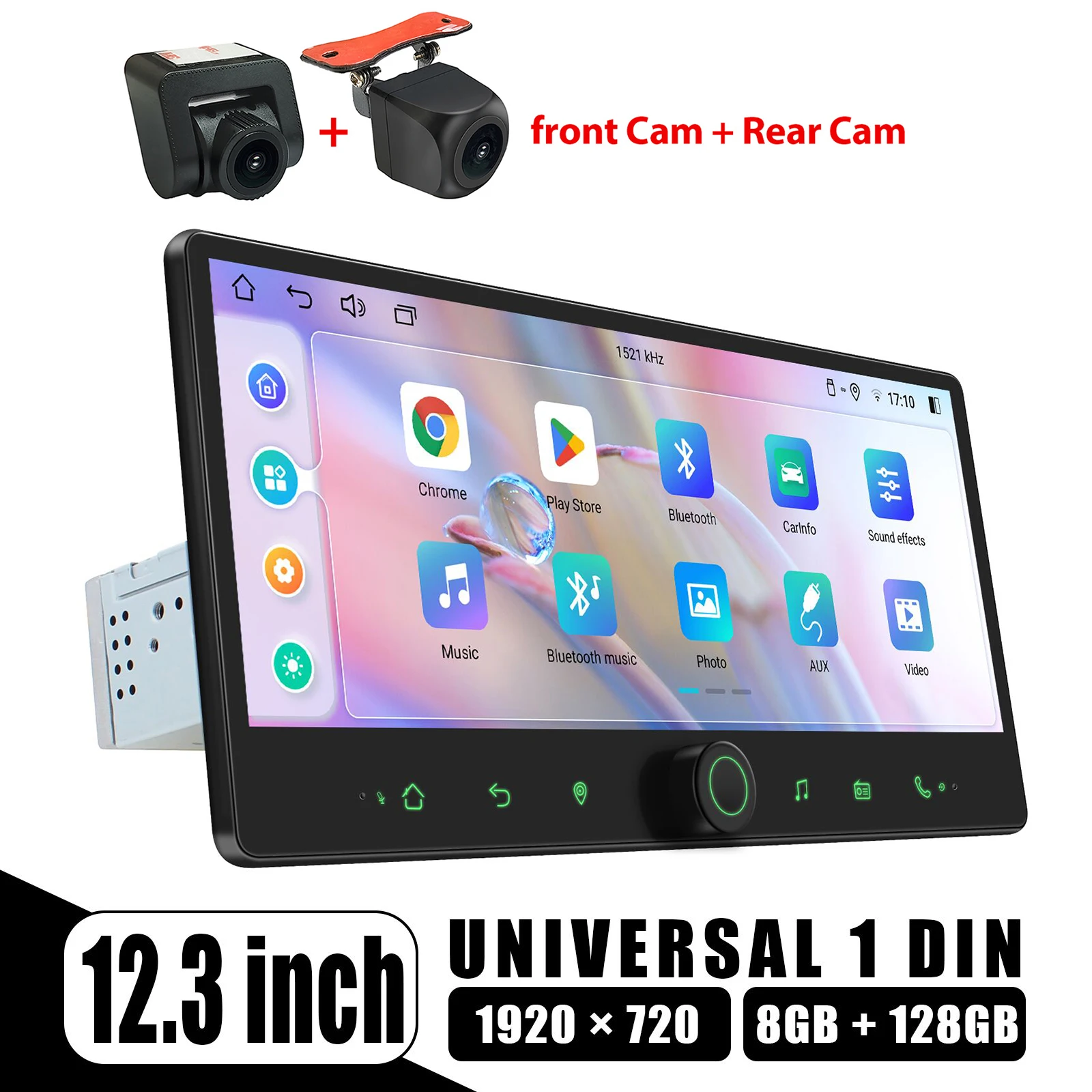 

JOYING 12.3" 8G 128G 1920*720 Android 12.0 Car Radio Stereo Head Unit Multimedia Player With Carplay Android Auto HDMI Out