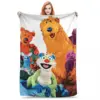 Bear In The Big Blue House Blanket Flannel Super Soft Throw Blankets Sofa Throw Blanket For Home Bedroom Travel Throws Bedspread 1
