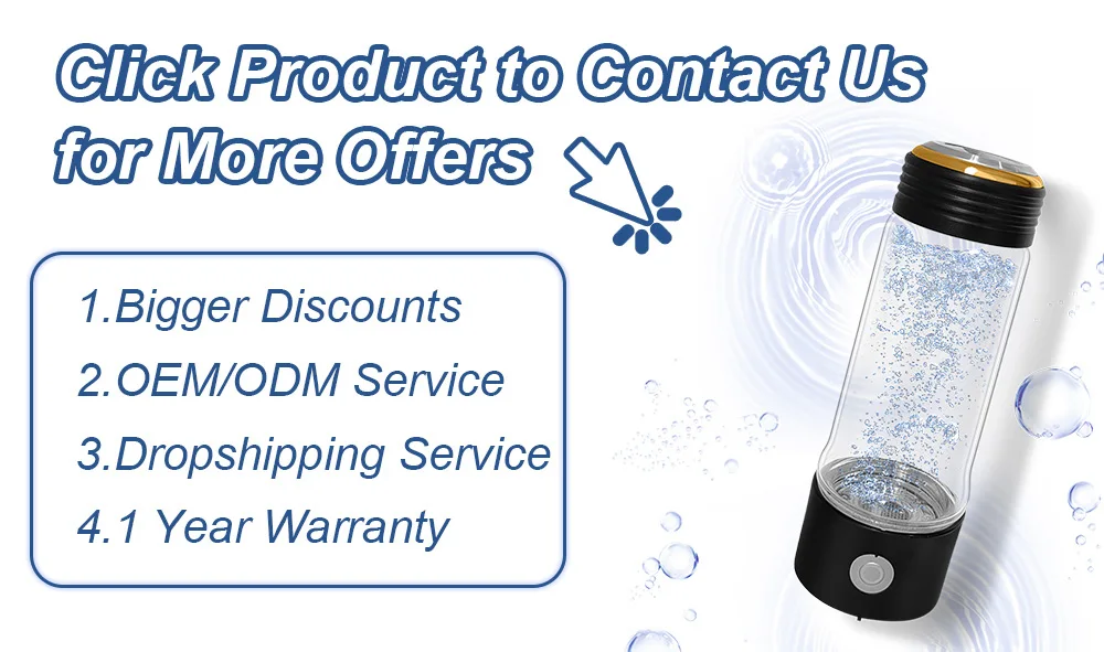 S6428b2d75bfb412a9cc5e085f7b86b8cI Portable Hydrogen Water Generator Bottle SPE Hydrogen Rich Water Bottle Cup 5/10 Min Quick Electrolysis Hydrogen Bottle Water