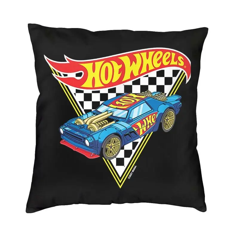Sport Car Hot Wheels Acceleracers Fodera Per Cuscino 40X40Cm Cartoon Car Soft Velvet Cute Federe Decor Home