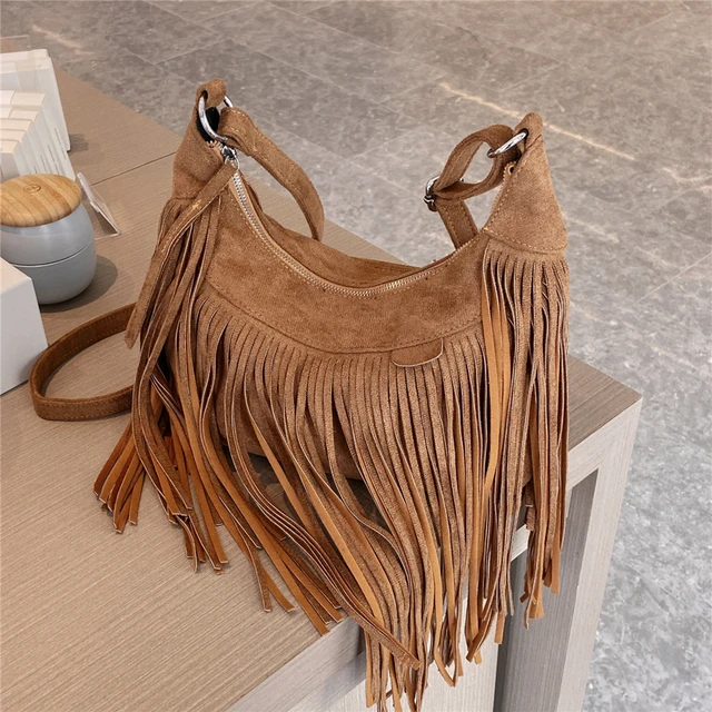 Designer Suede Fringe Handbags