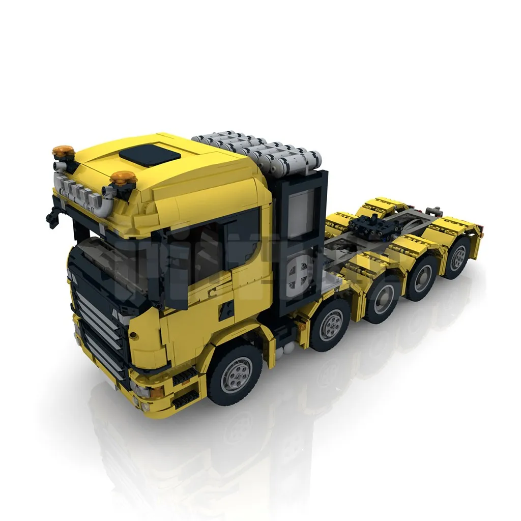 

MOC-36297 Custom RC 10x4 6 SLT Truck - Yellow by Efferman Building Block Model Spliced Electric Toy Puzzle Kids Gift