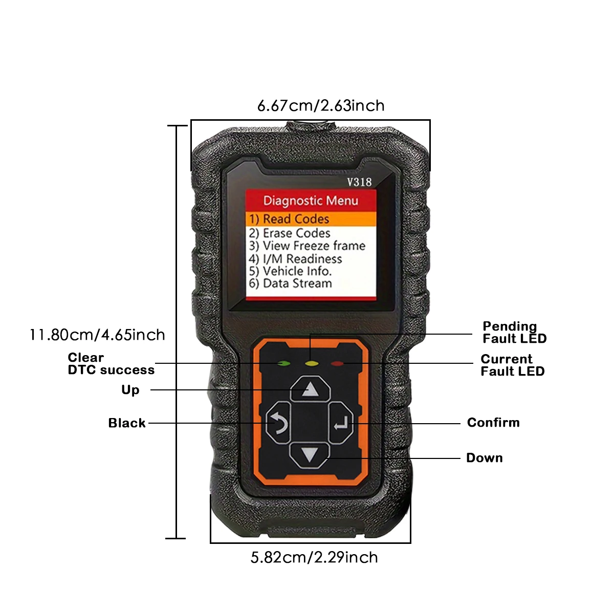 Car OBD2 Scanner Diagnostic Tool Code Reader Car Voltage Tester Engine Fault Code Scanner Charging Tester Diagnostic Tool 318 auto diagnostic scanner