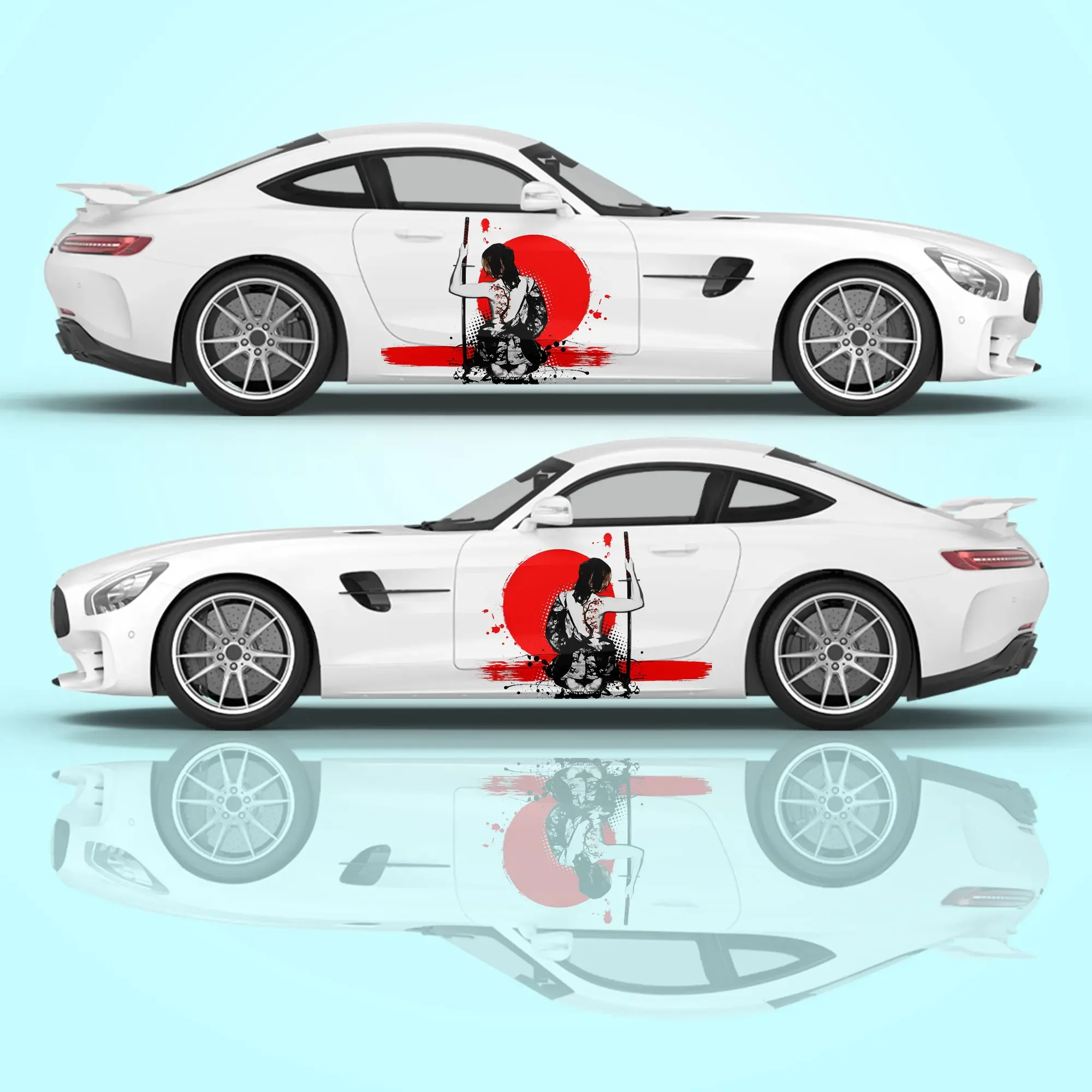 Racing Car Stickers Car Accessories Cool Car Decal Packaging Universal Size  Anime Car Decoration Modification Stickers - Car Body Film - AliExpress