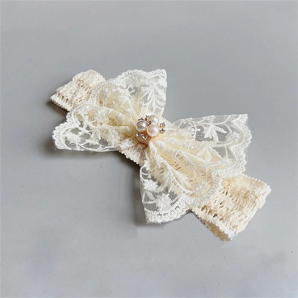 White Lace Baby Headband Newborn Elastic Hair Bands for Baby Girl Cute Child Bow Hairbands Kids Headwear Hair Accessories hair accessories hair bands hair headband accessories baby headband set