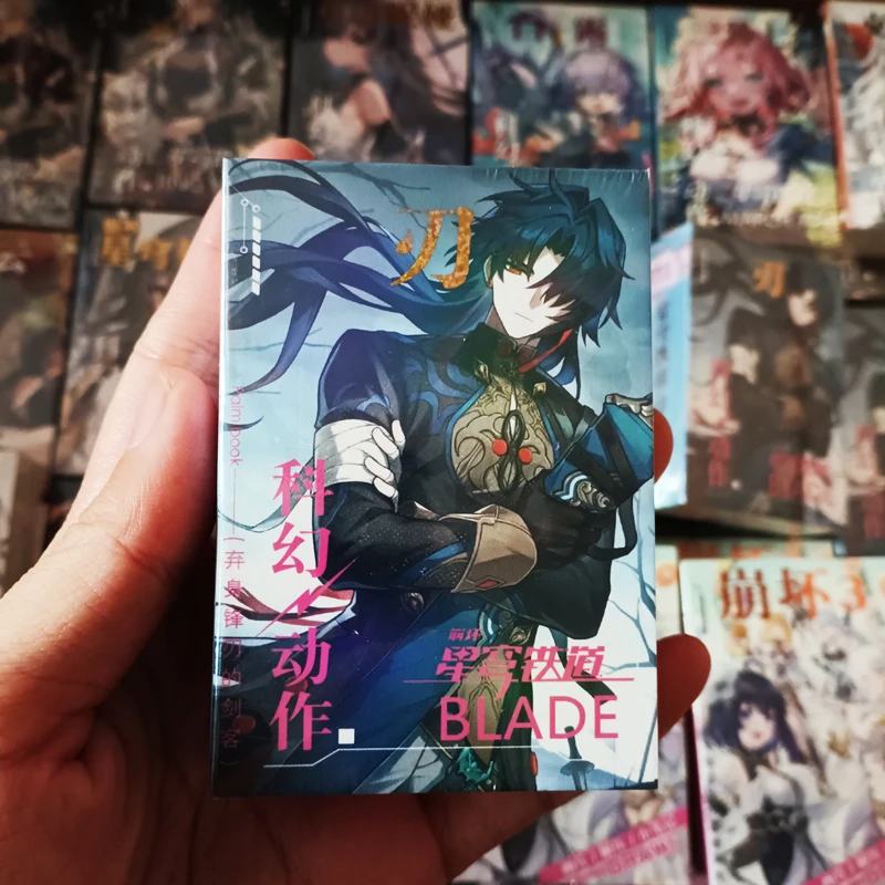 Honkai:Star Rail Blade Kafka Game Project 40 листов 80 страниц двусторонние мини-персонажи 68x60 мм журнал миниатюрные комиксы