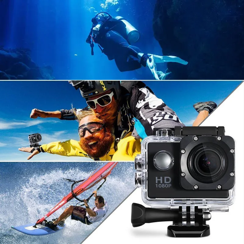 오리지널 울트라 HD 4K 액션 카메라, 1080P 와이파이 2.0 인치 스크린, 170D 방수 다이빙 4K 스포츠 카메라, 다기능 Gro 프로
