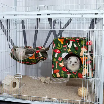 4-Pack Ferret Hammock – Washable Soft Cage Accessories for Rats, Guinea Pigs, Sugar Gliders & Small Pets 5