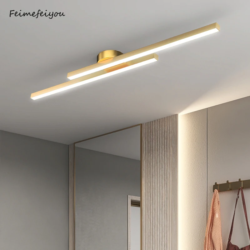 Led Ceiling Lamps Modern Strip Aisle Ceiling Chandelier Corridor Simple Indoor Light led chandelier ceiling chandelier Creative Entrance Cloakroom Decoration Lamp