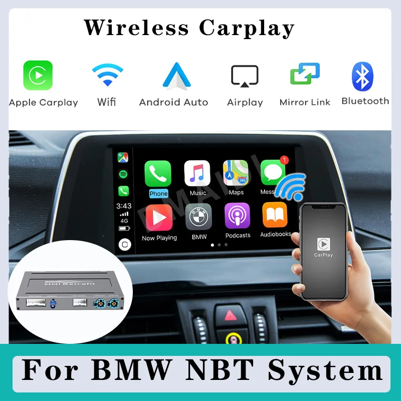 Wireless Carplay Connection Decoder Box Sistema Nbt Con Schermo Da 6.5/8.8/10.2 Pollici Per Bmw F20 F21 F22 F23