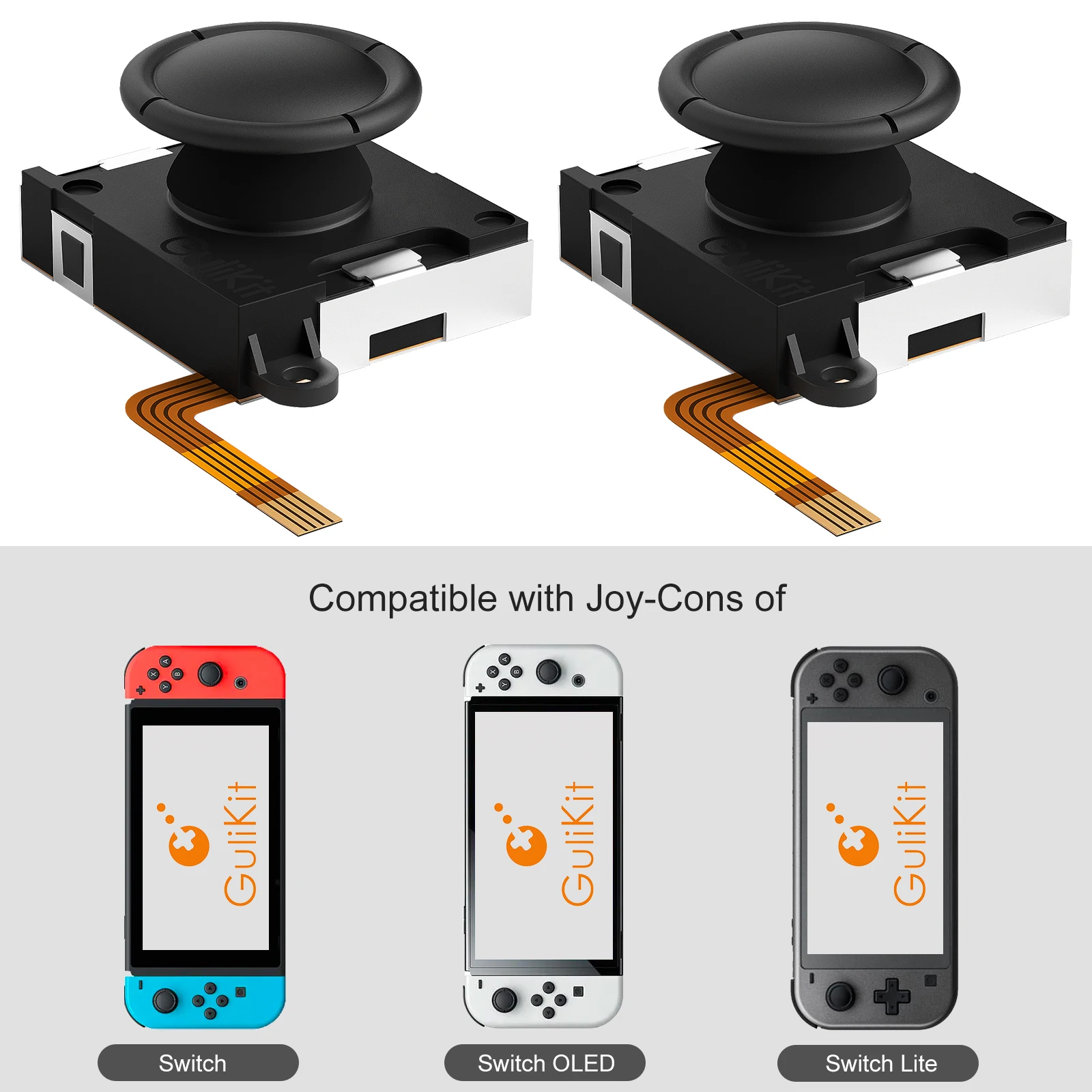 Gulikit Hall Sensing Joystick for JoyCon Replacement No Drifting Stick for