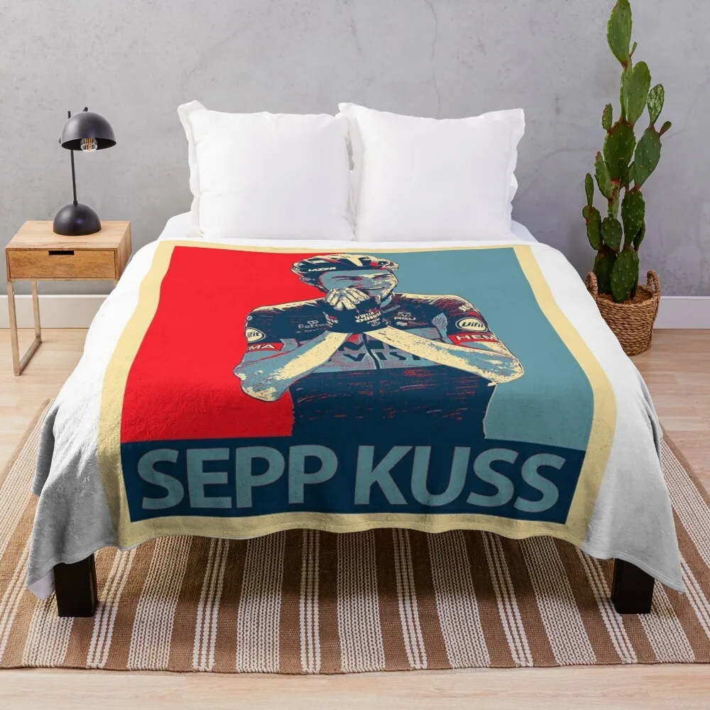 

sepp kuss tdf 2022 champion Throw Blanket Sofa Throw Blanket Multi-Purpose Plush