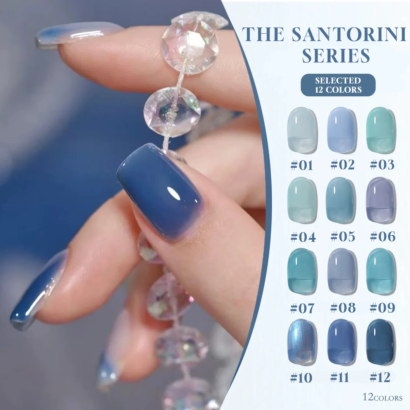 MIANEL 12ML Sommer Grüne Nägel Mint Mambo Jelly Gel Nagellack 2026 Neue Eisklare Milchig Blaugrüne Serie Gel-Lack – Detail 28
