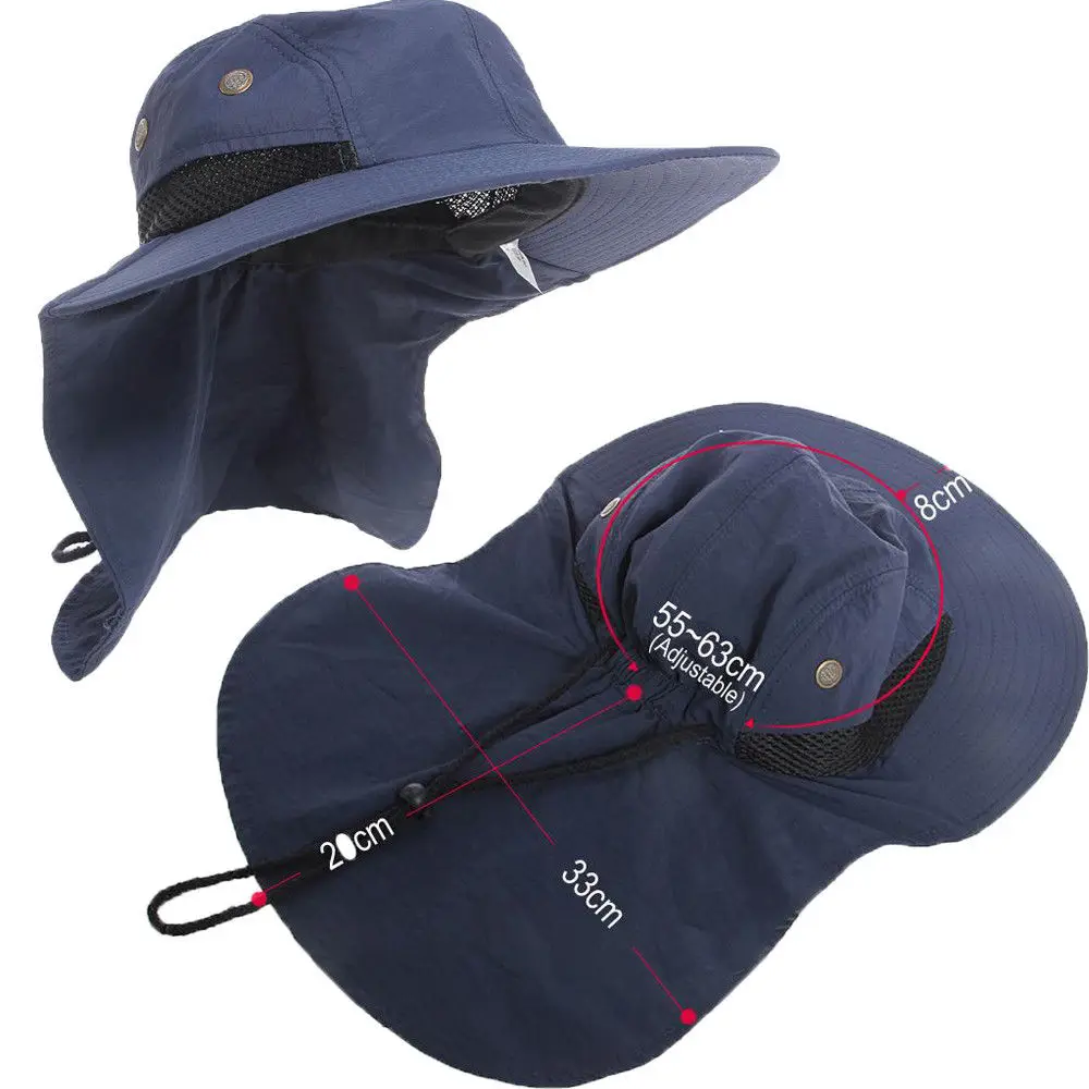Outdoor Unisex Sun Protect Caps Bucket Hat Solid Casual Brim Sun Block Quick Drying Fishing Climbing Hat UV Protection Face Neck sun hat fisherman hat sun protection hat