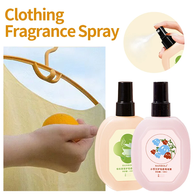 

120Ml Clothes Perfume Spray Wardrobe Closet Fresh Deodorant Mite Remover Men Women Clothing Fragrance Scent Long Last Freshener