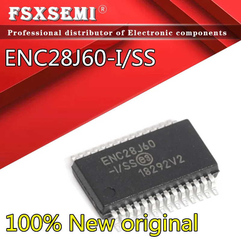 

5pcs New original ENC28J60-I/SS SSOP28 ENC28J60 ENC28J60/SS