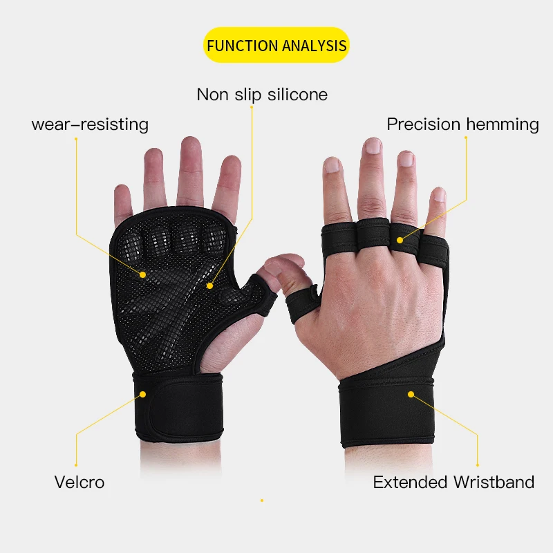 Kyncilor Professional Fitness Hard Pull Iron Outdoor Gloves with Thickened and Wear-resistant EVA Palm Pad for Palm Protection 6