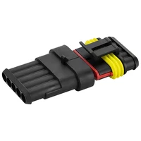 5Pin Waterproof AMP Auto Connector 18AWG M/F 1.5mm Term Quick Disconnect for Car Truck VehicleDJ7051-1.5-11/21 282089-1/282107-1 5