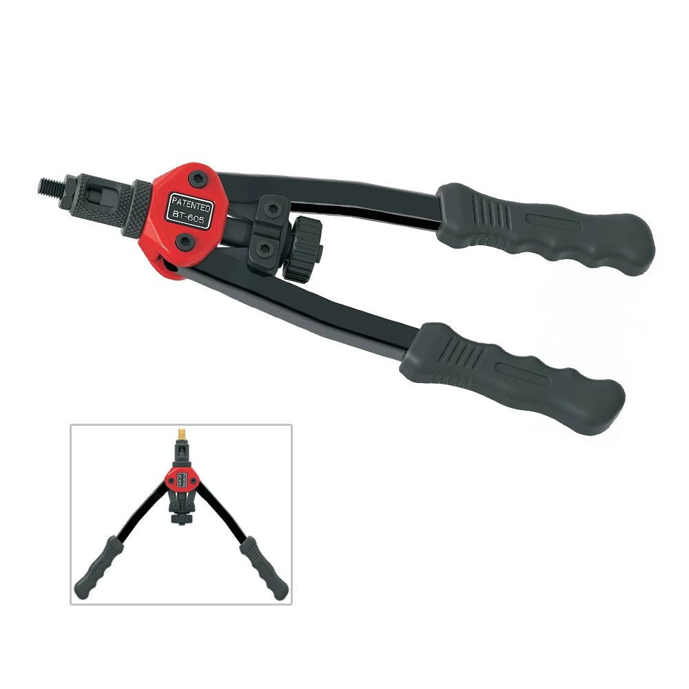 ALLSOME BT-605 Riveter Gun tool Hand Insert Rivet Nut Tool Manual Mandrels M3 M4 M5 M6 M8 M10 M12 HT2597 2