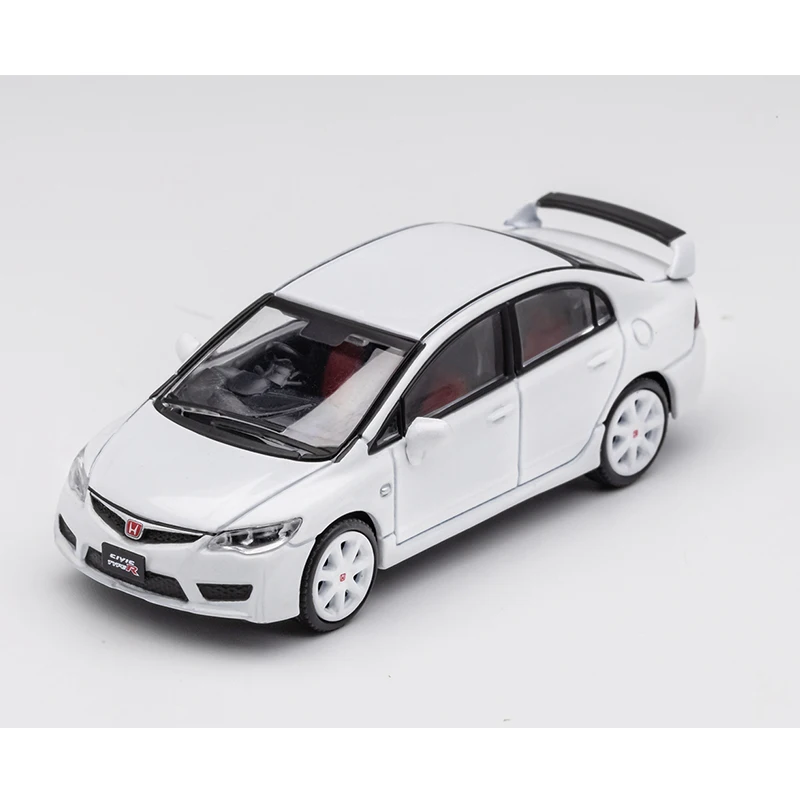 DCT 1/64 Civic Type R FD2 Model Sports Car Vintage Cars JDM Vehicle Diecast Car Collection Toy Station Vehicle 