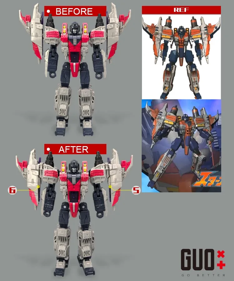 GO BETTER Filler Upgrade Kit For Legacy United Cybertron Starscream Accessories