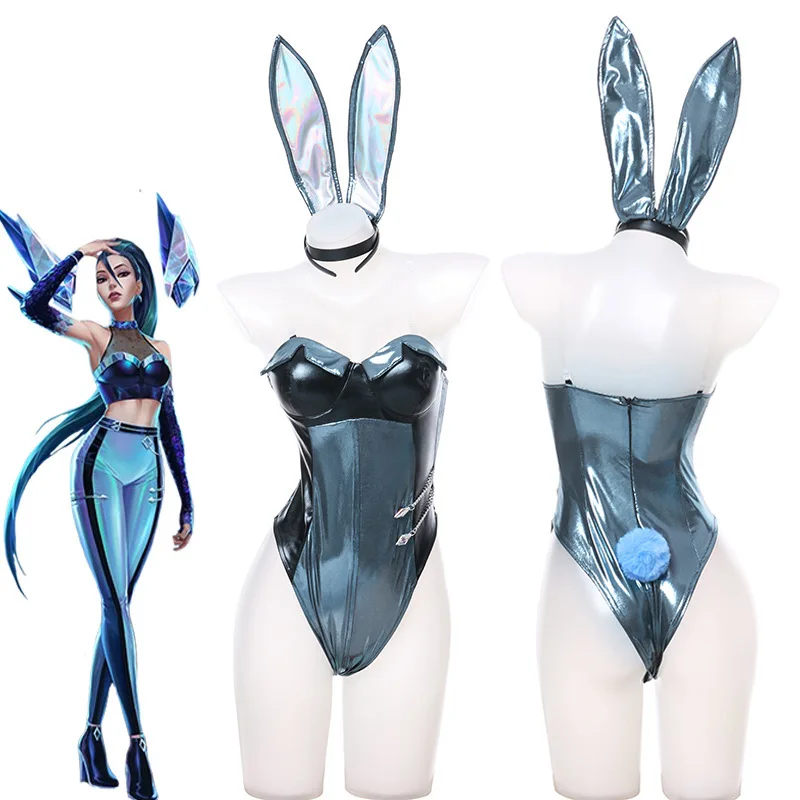 

LOL KDA Kaisa Bunny Girl Cosplay Costume Sexy Jumpsuits Girls Female Outfit Uniform Role Play Clothes Halloween Party Carnival