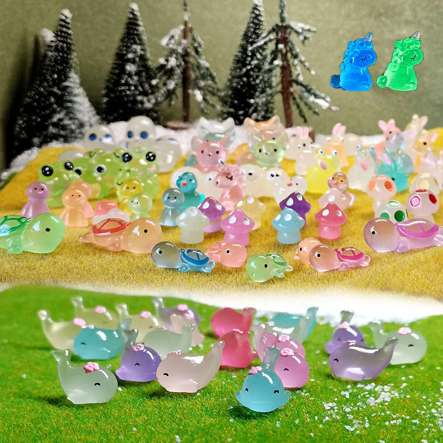 동물피규어 Insight Yuhu Ichinomiya Natsuki 섹시한 애니메이션 소녀 피규어, 헨타이 Bfull FOTS 일본 액션 피규어, 성인 모델 인형 장난감 선물, 15cm 9 빛나는 미니어처 피규어 인기 장식, 물고기 유니콘 개구리 토끼 거북이 요정 정원, 어둠 속에서 빛남, 화분에 심은 매력 액세서리, 10