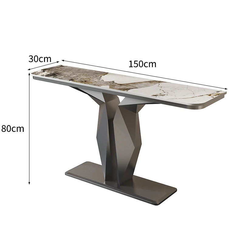 Consolle alla moda nordiche Consolle di lusso semplici e moderne creative Consolle estetiche per corridoio Meuble Mobili per soggiorno - immagine 2