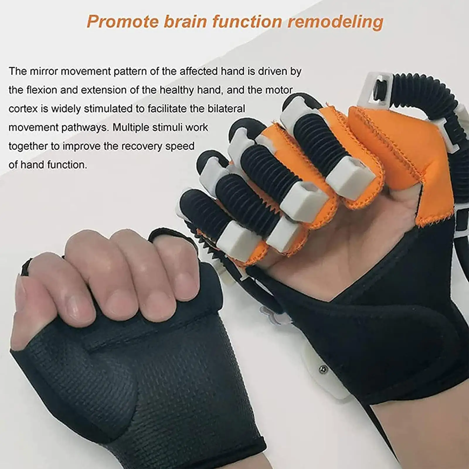 1pc Intelligent Rehabilitation Robot Gloves Supports Bone Care For Hand Training Hemiplegia Finger Rehabilitation Trainer 2