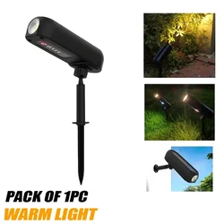 Solar LED Outdoor Wall Light - Green Uplights for Garden, Pathway, and Yard (Warm Light)