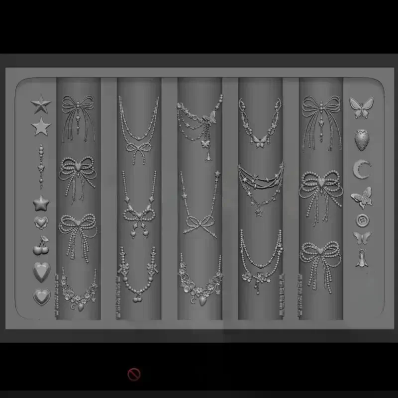 드래곤 본 3D 실리콘 네일 몰드 꽃 리본 별 체인 네일 템플릿 DIY 네일 아트 장식 매니큐어 디자인 도구
