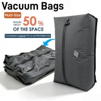 Vacuum Storage Bags for Clothes, Thickened TPU Air Tightness Compression Bags for Home Travel Moving, Waterproof Space Saver 1
