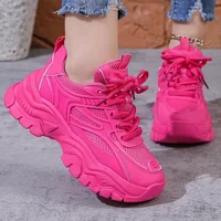 35-41 Spring Campus Sports Style Breathable Non-Slip Thick Sole Women Casual Sneakers Chunky Woman Fashion Comfort Running Shoes 1