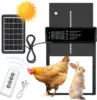 Automatic chicken coop door, solar aluminum chicken coop door with timer and light sensor, all aluminum chicken coop door opener 4