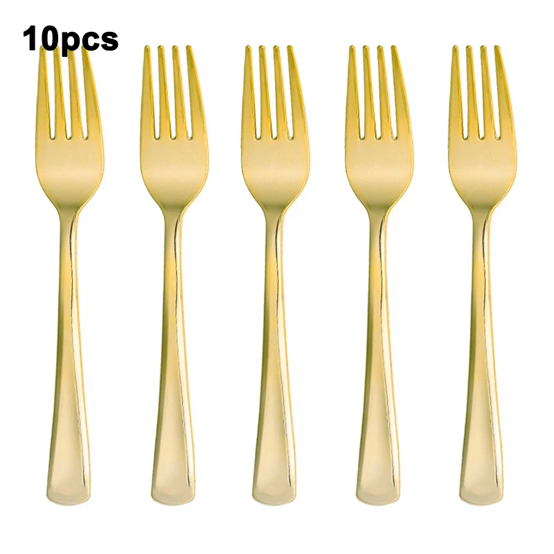 10pcs Fork gold B