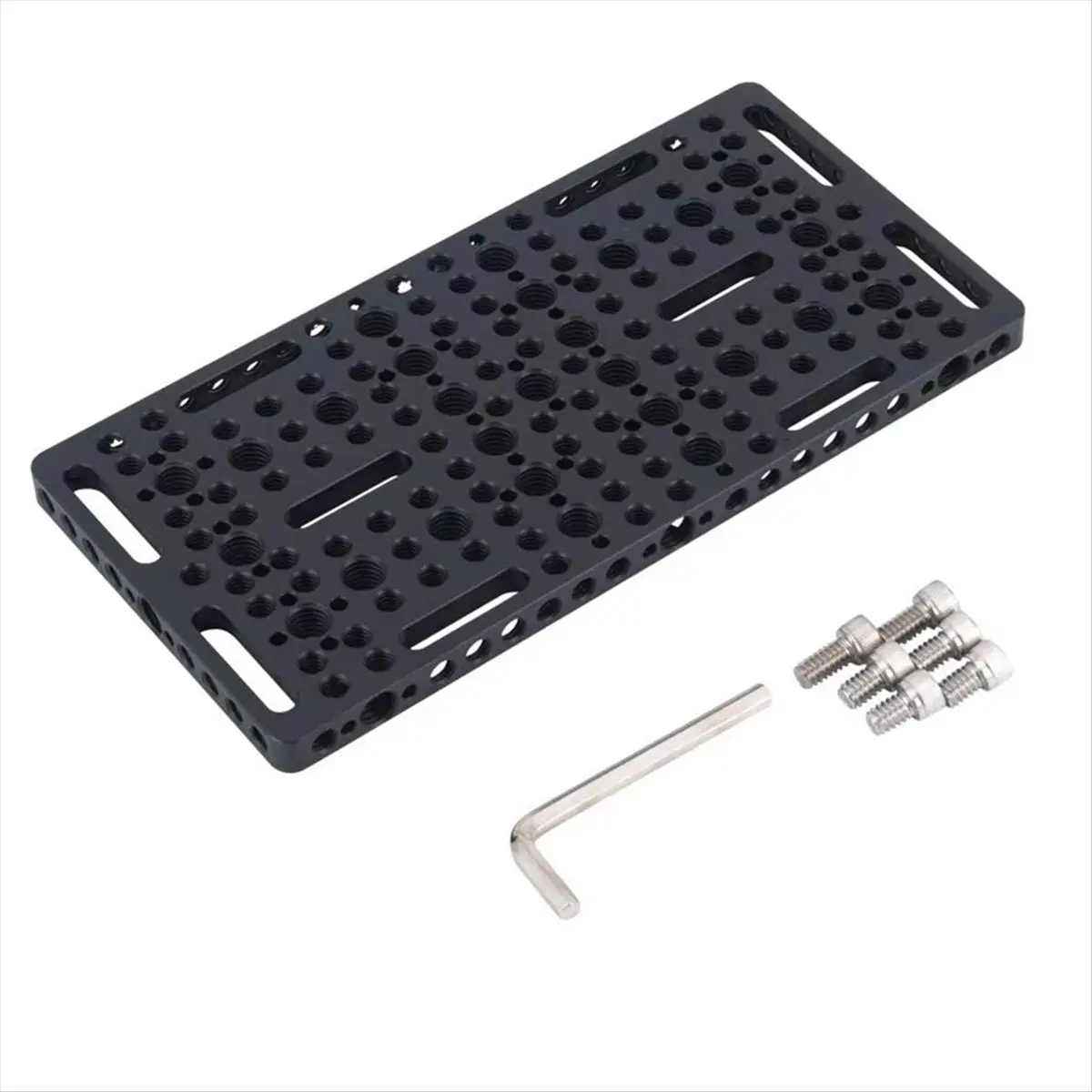 N05R 치즈보드 카메라 케이지 가이드 레일 블록 설치, 1/4인치 3/8인치 다공성 연결 퀵 설치 보드