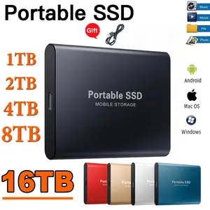 Disque dur externe portable pour ordinateur portable, disque SSD, SSD, disque  dur mobile, 1 To, 16 To, USB 3.1, 2 To, SSD, 500 Go, PS5 - AliExpress