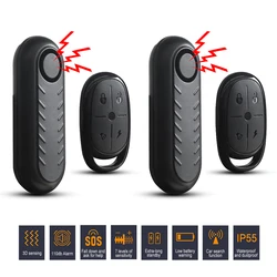 High - Decibel Wireless Bike Alarm with Remote Control (2 PCS)