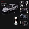 1:24 Model X Model Y Model 3 Alloy Die Cast Toy Car Model Sound and Light Children's Toy Collectibles Birthday gift 6