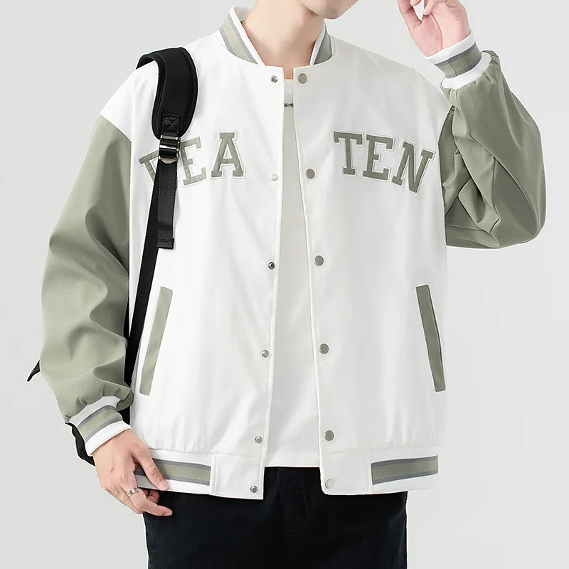 Jacket coat new baseball uniform loose embroidered autumn and winter coat baseball jacket men clothing