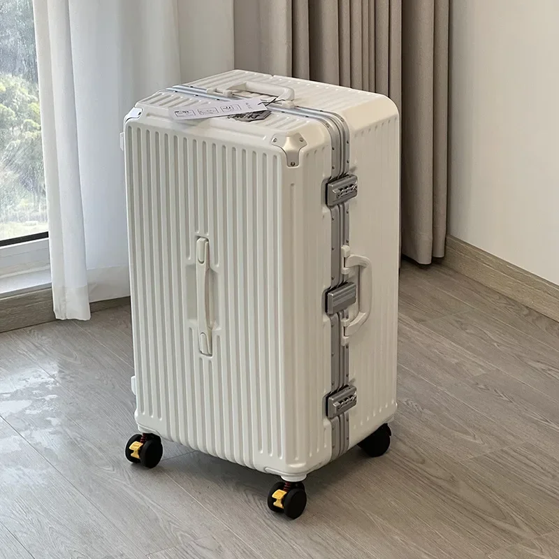 Valise à roulettes silencieuse avec frein, valise de grande capacité, valise de voyage, longue durée, livraison gratuite