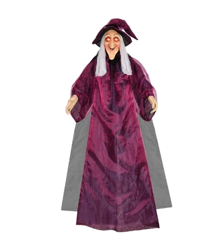 Halloween Decoration Witch Voice Control Props Ghost Festival Haunted House Bar Toy Horror Toy Electric Luminous Hanging Ghost